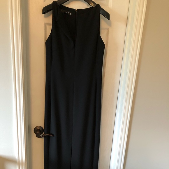 Full length black evening dress - Picture 2 of 5